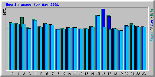 Hourly usage for May 2021