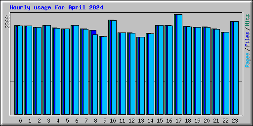 Hourly usage for April 2024
